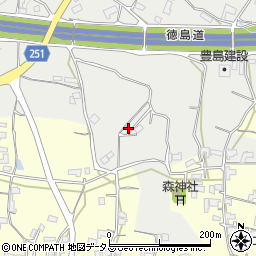 徳島県美馬市脇町大字北庄1181周辺の地図