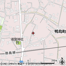 徳島県吉野川市鴨島町喜来298-8周辺の地図