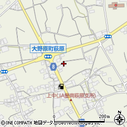 香川県観音寺市大野原町萩原1549-1周辺の地図