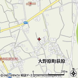 香川県観音寺市大野原町萩原999周辺の地図