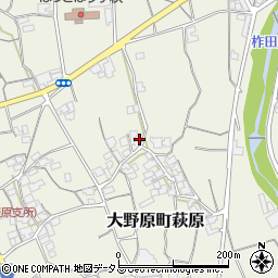 香川県観音寺市大野原町萩原997周辺の地図