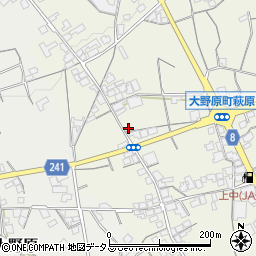 香川県観音寺市大野原町萩原1421周辺の地図