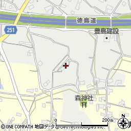 徳島県美馬市脇町大字北庄1180-1周辺の地図