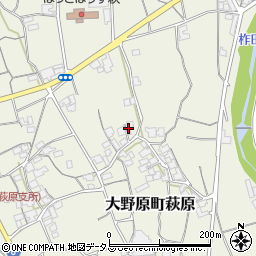 香川県観音寺市大野原町萩原997-3周辺の地図