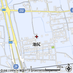 徳島県徳島市国府町池尻43-3周辺の地図
