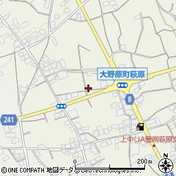 香川県観音寺市大野原町萩原1455周辺の地図