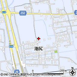 徳島県徳島市国府町池尻43-9周辺の地図