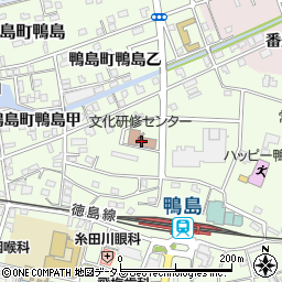吉野川市　文化研修センター周辺の地図