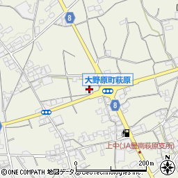 香川県観音寺市大野原町萩原1454周辺の地図