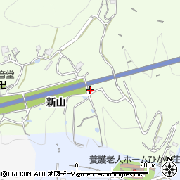 徳島県美馬市脇町新山周辺の地図
