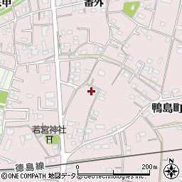 徳島県吉野川市鴨島町喜来410周辺の地図