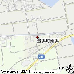 香川県観音寺市豊浜町姫浜1420-1周辺の地図