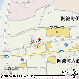 徳島県阿波市阿波町伊沢田206周辺の地図