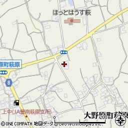 香川県観音寺市大野原町萩原1058周辺の地図