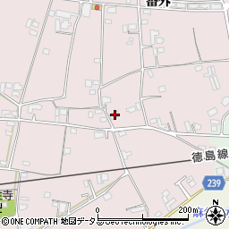 徳島県吉野川市鴨島町喜来47周辺の地図