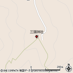 三頭神社周辺の地図