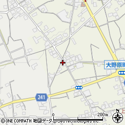 香川県観音寺市大野原町萩原1382周辺の地図
