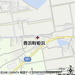 香川県観音寺市豊浜町姫浜1412-3周辺の地図