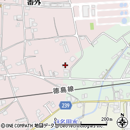 徳島県吉野川市鴨島町喜来29周辺の地図