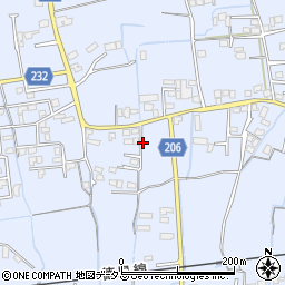 徳島県徳島市国府町周辺の地図