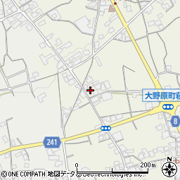 香川県観音寺市大野原町萩原1412周辺の地図