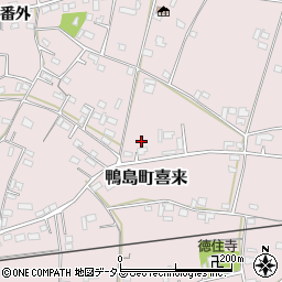 徳島県吉野川市鴨島町喜来252-1周辺の地図