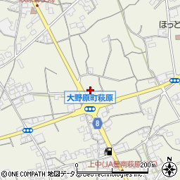 香川県観音寺市大野原町萩原1520周辺の地図