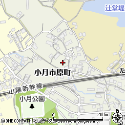 〒750-1147 山口県下関市小月市原町の地図
