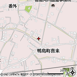 徳島県吉野川市鴨島町喜来264周辺の地図