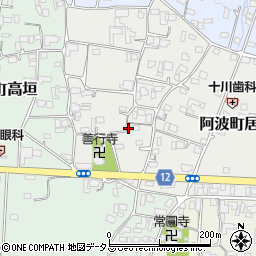 徳島県阿波市阿波町居屋敷31周辺の地図