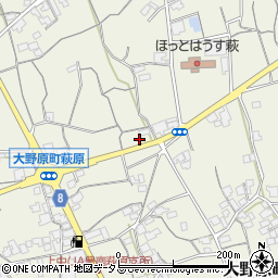 香川県観音寺市大野原町萩原1563周辺の地図