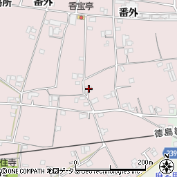 徳島県吉野川市鴨島町喜来51周辺の地図