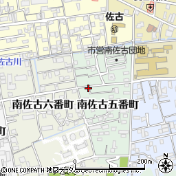 徳島県徳島市南佐古五番町周辺の地図