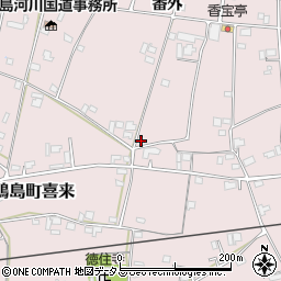 徳島県吉野川市鴨島町喜来579周辺の地図