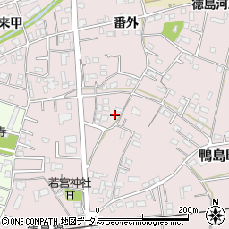 徳島県吉野川市鴨島町喜来428周辺の地図