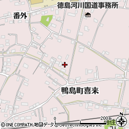 徳島県吉野川市鴨島町喜来265周辺の地図