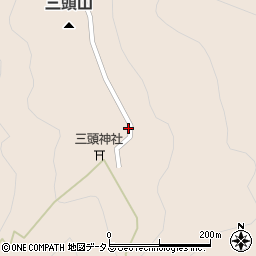 徳島県美馬市美馬町三頭山周辺の地図
