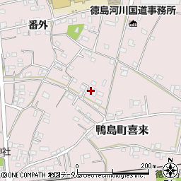 徳島県吉野川市鴨島町喜来278-3周辺の地図
