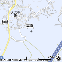 山口県岩国市周東町上久原高南周辺の地図