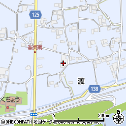 徳島県阿波市市場町香美渡周辺の地図