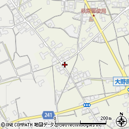 香川県観音寺市大野原町萩原1398周辺の地図