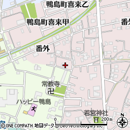 徳島県吉野川市鴨島町喜来460-8周辺の地図