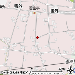 徳島県吉野川市鴨島町喜来周辺の地図