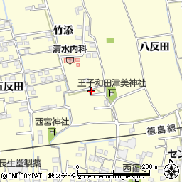徳島県徳島市国府町和田周辺の地図
