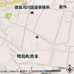 徳島県吉野川市鴨島町喜来255周辺の地図