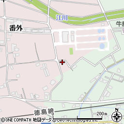 徳島県吉野川市鴨島町喜来32周辺の地図