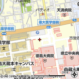 徳島県徳島市蔵本町周辺の地図