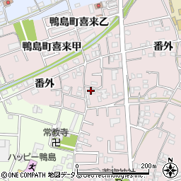 徳島県吉野川市鴨島町喜来473-3周辺の地図