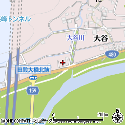 和歌山県有田郡有田川町大谷36周辺の地図