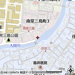 神明橋周辺の地図